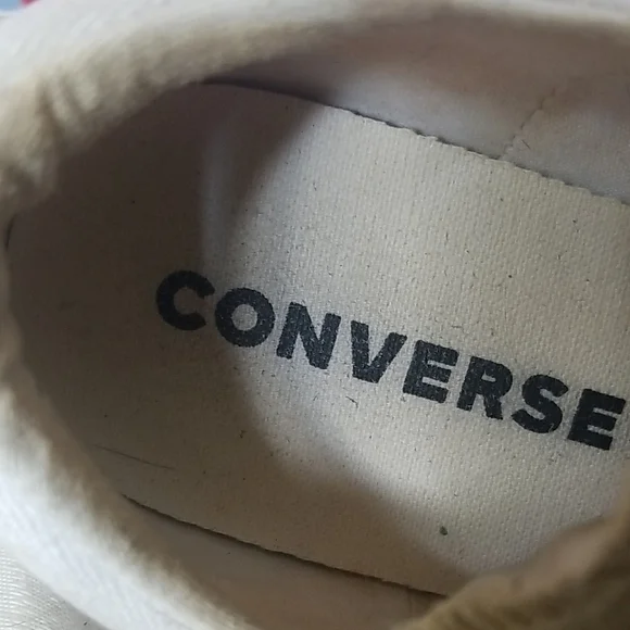 Converse White and Gold Sneakers - Picture 2 of 9